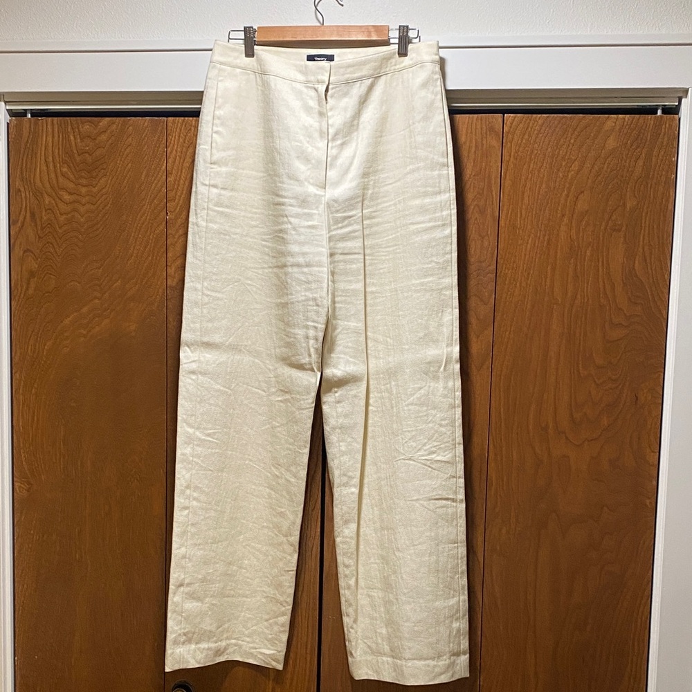 Theory Luxe Linen Trousers